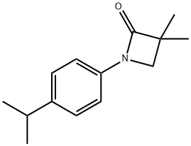 1-(4-ISOPROPYLPHENYL)-3,3-DIMETHYL-2-AZETANONE Struktur