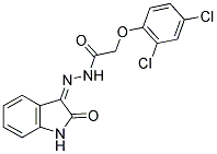 3-(2-(2,4-DICHLOROPHENOXY)ACETYLHYDRAZIDYL)-2-OXOINDOLINE Struktur