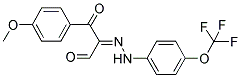 3-(4-METHOXYPHENYL)-3-OXO-2-(2-[4-(TRIFLUOROMETHOXY)PHENYL]HYDRAZONO)PROPANAL Struktur