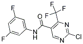 N5-(3,5-DIFLUOROPHENYL)-2-CHLORO-4-(TRIFLUOROMETHYL)PYRIMIDINE-5-CARBOXAMIDE Struktur