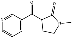 (R,S)-1-METHYL-3-NICOTINOYLPYRROLIDONE Struktur