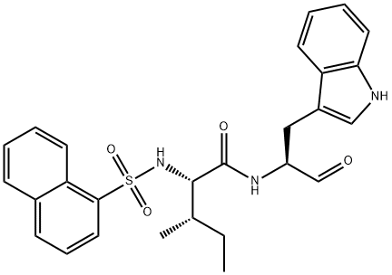 1-NAPHTHALENYLSULFONYL-ILE-TRP-ALDEHYDE Struktur