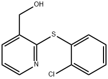 (2-[(2-CHLOROPHENYL)SULFANYL]-3-PYRIDINYL)METHANOL Struktur