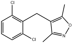 4-(2,6-DICHLOROBENZYL)-3,5-DIMETHYLISOXAZOLE Struktur