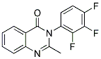 2-METHYL-3-(2,3,4-TRIFLUOROPHENYL)-4(3H)-QUINAZOLINONE Struktur