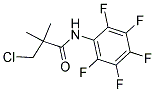 3-CHLORO-2,2-DIMETHYL-N-(2,3,4,5,6-PENTAFLUOROPHENYL)PROPANAMIDE Struktur