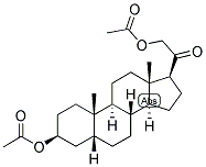 5-BETA-PREGNAN-3-BETA, 21-DIOL-20-ONE DIACETATE Struktur