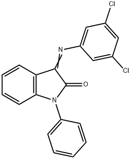 3-[(3,5-DICHLOROPHENYL)IMINO]-1-PHENYL-1,3-DIHYDRO-2H-INDOL-2-ONE Struktur