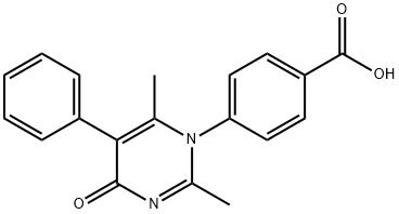 4-(2,6-DIMETHYL-4-OXO-5-PHENYLPYRIMIDIN-1(4H)-YL)BENZOIC ACID Struktur