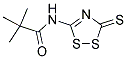 2,2-DIMETHYL-N-(3-THIOXO-3H-1,2,4-DITHIAZOL-5-YL)PROPANAMIDE Struktur