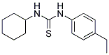 N-CYCLOHEXYL-N'-(4-ETHYLPHENYL)THIOUREA Struktur