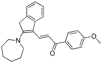 3-(2-AZEPAN-1-YL-1H-INDEN-3-YL)-1-(4-METHOXYPHENYL)PROP-2-EN-1-ONE Struktur