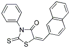 (5E)-5-(2-NAPHTHYLMETHYLENE)-3-PHENYL-2-THIOXO-1,3-THIAZOLIDIN-4-ONE Struktur