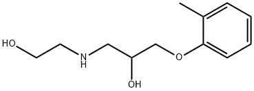 1-(2-HYDROXY-ETHYLAMINO)-3-O-TOLYLOXY-PROPAN-2-OL Struktur