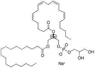 1-STEAROYL-2-ARACHIDONOYL-SN-GLYCERO-3-[PHOSPHO-RAC-(1-GLYCEROL)] (SODIUM SALT) Struktur