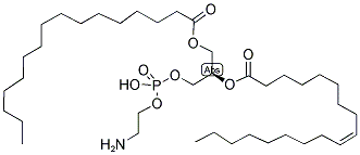 1-PALMITOYL-2-OLEOYL-SN-GLYCERO-3-PHOSPHOETHANOLAMINE Struktur