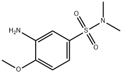 3-AMINO-4-METHOXY-N,N-DIMETHYL-BENZENESULFONAMIDE Struktur