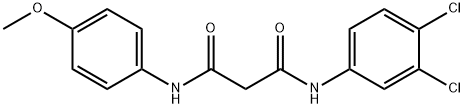 N1-(3,4-DICHLOROPHENYL)-N3-(4-METHOXYPHENYL)MALONAMIDE Struktur