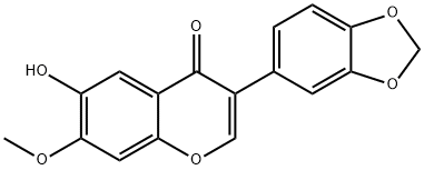 6-HYDROXY-7-METHOXY-3',4'-METHYLENEDIOXYISOFLAVONE Struktur