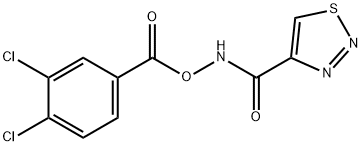 N-[(3,4-DICHLOROBENZOYL)OXY]-1,2,3-THIADIAZOLE-4-CARBOXAMIDE Struktur