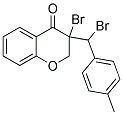 3-BROMO-3-[BROMO(4-METHYLPHENYL)METHYL]CHROMAN-4-ONE Struktur