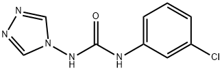 N-(3-CHLOROPHENYL)-N'-(4H-1,2,4-TRIAZOL-4-YL)UREA Struktur