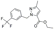 ETHYL 3-METHYL-1-[3-(TRIFLUOROMETHYL)BENZYL]-1H-PYRAZOLE-5-CARBOXYLATE Struktur