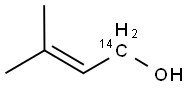 3,3-DIMETHYLALLYL ALCOHOL, [1-14C] Struktur