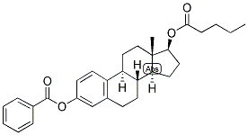 1,3,5(10)-ESTRATRIEN-3,17-BETA-DIOL 3-BENZOATE, 17-VALERATE Struktur