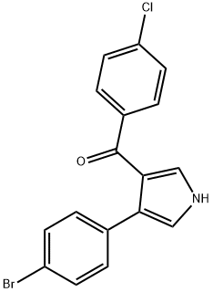 [4-(4-BROMOPHENYL)-1H-PYRROL-3-YL](4-CHLOROPHENYL)METHANONE Struktur