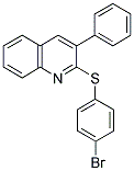 2-[(4-BROMOPHENYL)SULFANYL]-3-PHENYLQUINOLINE Struktur