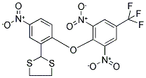 2-(2-[2,6-DINITRO-4-(TRIFLUOROMETHYL)PHENOXY]-5-NITROPHENYL)-1,3-DITHIOLANE Struktur