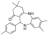 3,3,7,8-TETRAMETHYL-11-(4-METHYLPHENYL)-2,3,4,5,10,11-HEXAHYDRO-1H-DIBENZO[B,E][1,4]DIAZEPIN-1-ONE Struktur