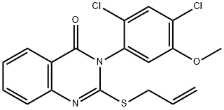 2-(ALLYLSULFANYL)-3-(2,4-DICHLORO-5-METHOXYPHENYL)-4(3H)-QUINAZOLINONE Struktur