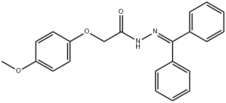 N'-(DIPHENYLMETHYLENE)-2-(4-METHOXYPHENOXY)ACETOHYDRAZIDE Struktur