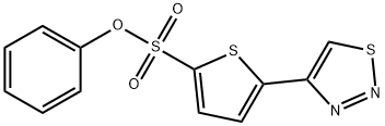 PHENYL 5-(1,2,3-THIADIAZOL-4-YL)-2-THIOPHENESULFONATE Struktur