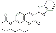 3-(2-BENZOXAZOLYL)-7-NONANOYLOXYCOUMARIN Struktur