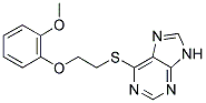 6-([2-(2-METHOXYPHENOXY)ETHYL]THIO)-9H-PURINE Struktur