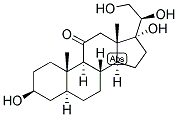 5-ALPHA-PREGNAN-3-BETA, 17,20-BETA, 21-TETROL-11-ONE Struktur