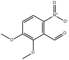 2,3-DIMETHOXY-6-NITRO-BENZALDEHYDE Struktur