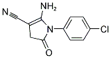 2-AMINO-1-(4-CHLORO-PHENYL)-5-OXO-4,5-DIHYDRO-1H-PYRROLE-3-CARBONITRILE Struktur