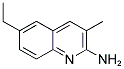 2-AMINO-6-ETHYL-3-METHYLQUINOLINE Struktur