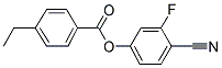 4-CYANO-3-FLUOROPHENYL-4-ETHYLBENZOATE Struktur