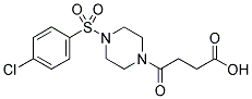 4-[4-[(4-CHLOROPHENYL)SULFONYL]PIPERAZIN-1-YL]-4-OXOBUTANOIC ACID Struktur