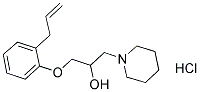 1-(2-ALLYLPHENOXY)-3-PIPERIDIN-1-YLPROPAN-2-OL HYDROCHLORIDE Struktur