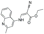 ETHYL 2-NITRILO-3-((2-METHYL(4-QUINOLYL))AMINO)PROP-2-ENOATE Struktur