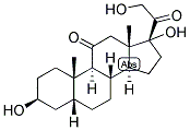 5-BETA-PREGNAN-3-BETA, 17,21-TRIOL-11,20-DIONE Struktur