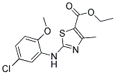 ETHYL 3-((5-CHLORO-2-METHOXYPHENYL)AMINO)-5-METHYL-2,4-THIAZOLECARBOXYLATE Struktur