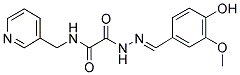 2-[2-(4-HYDROXY-3-METHOXYBENZYLIDENE)HYDRAZINO]-2-OXO-N-(3-PYRIDINYLMETHYL)ACETAMIDE Struktur