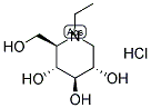 N-ETHYLDEOXYNOJIRIMYCIN, HYDROCHLORIDE Struktur